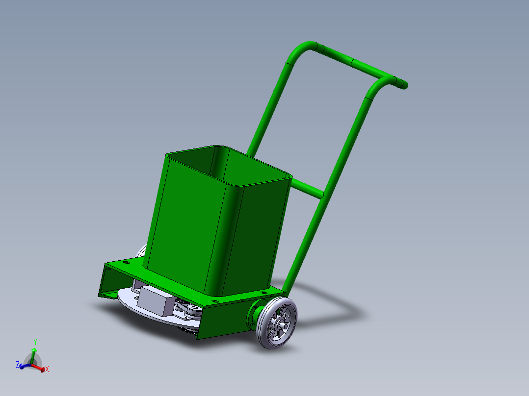 小型扫地机清扫机结构设计及仿真【含三维图+CAD图+文档】