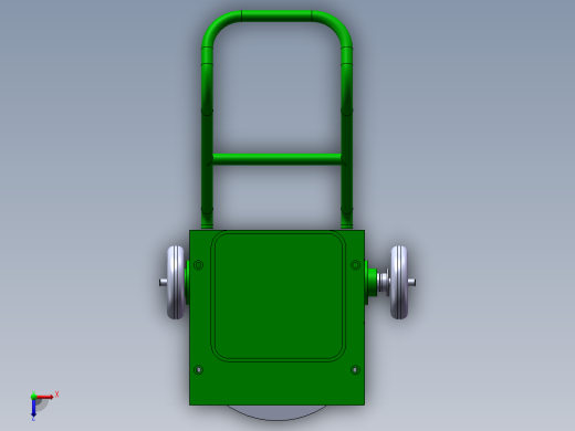 小型扫地机清扫机结构设计及仿真【含三维图+CAD图+文档】俯视缩略图