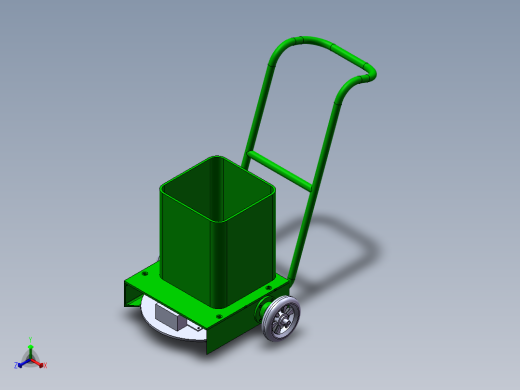 小型扫地机清扫机结构设计及仿真【含三维图+CAD图+文档】正等轴测缩略图