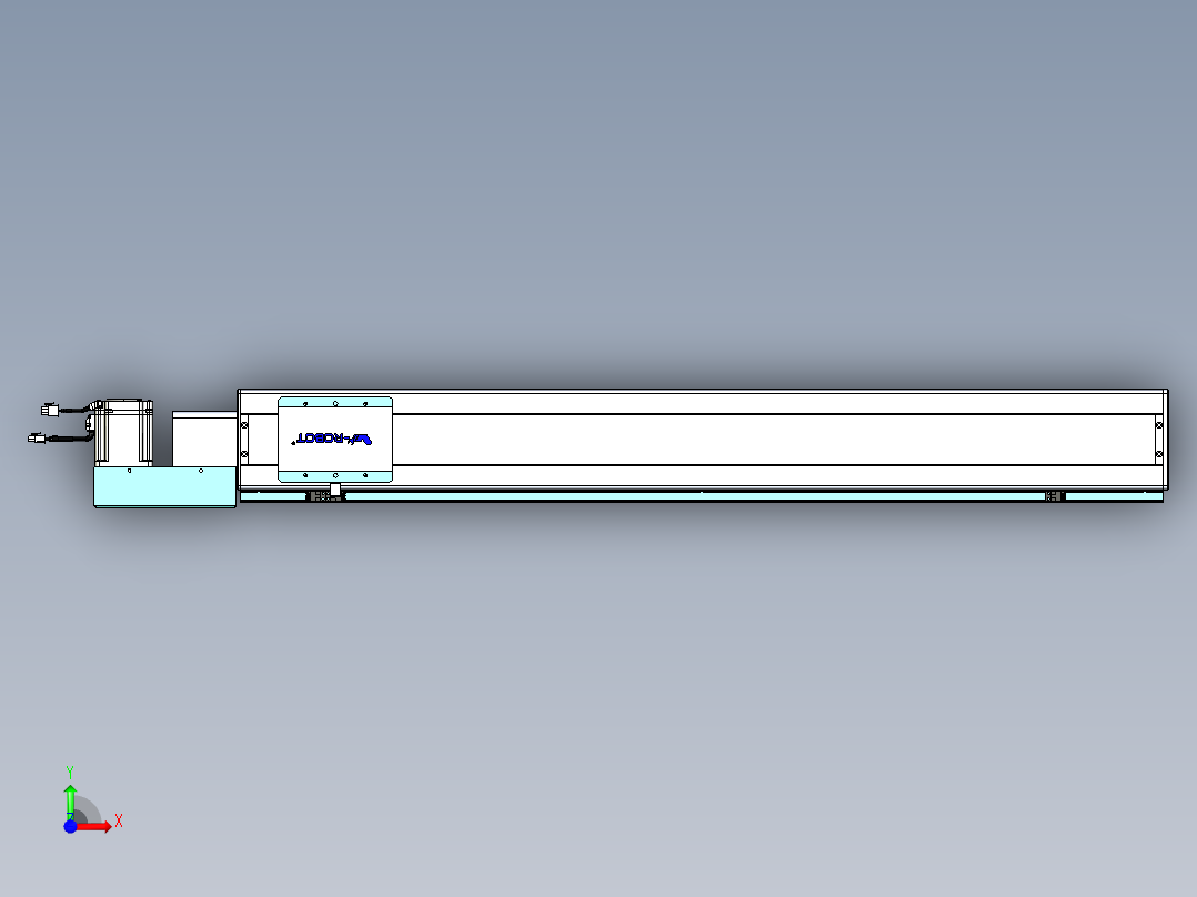 威洛博VBC同步带传动一无尘环境VBC14-L45-S1000-BL-ZP75-C3前视图