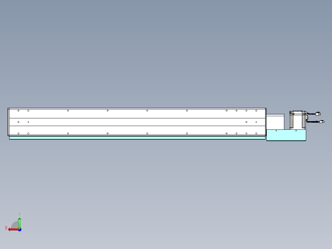 威洛博VBC同步带传动一无尘环境VBC14-L45-S1000-BL-ZP75-C3后视图