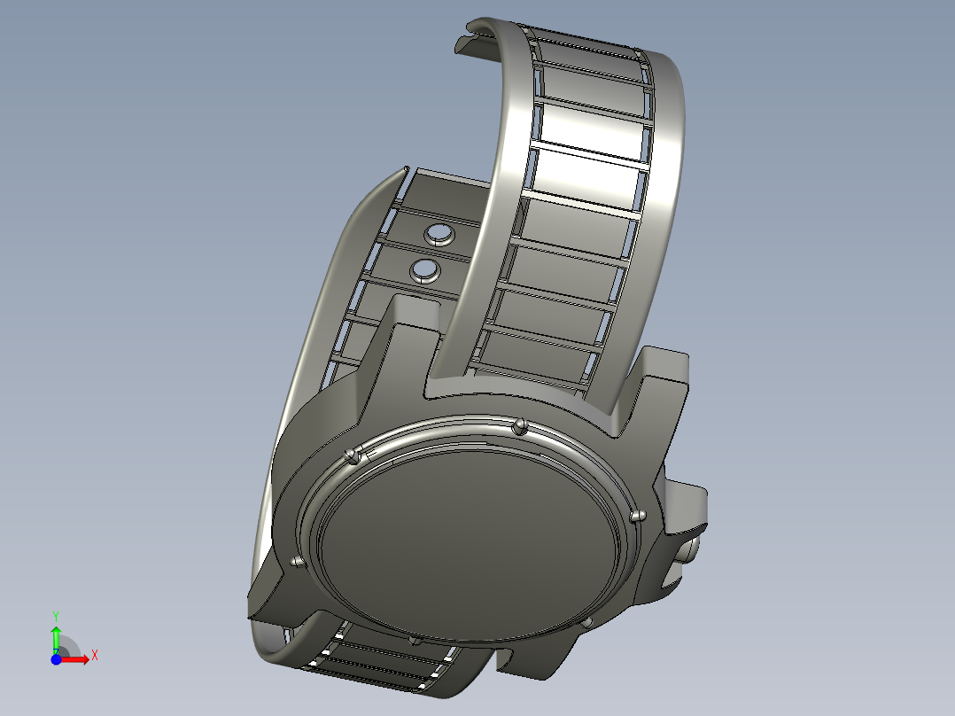 男士手表外观前视图