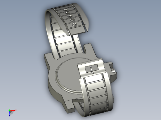 男士手表外观俯视缩略图
