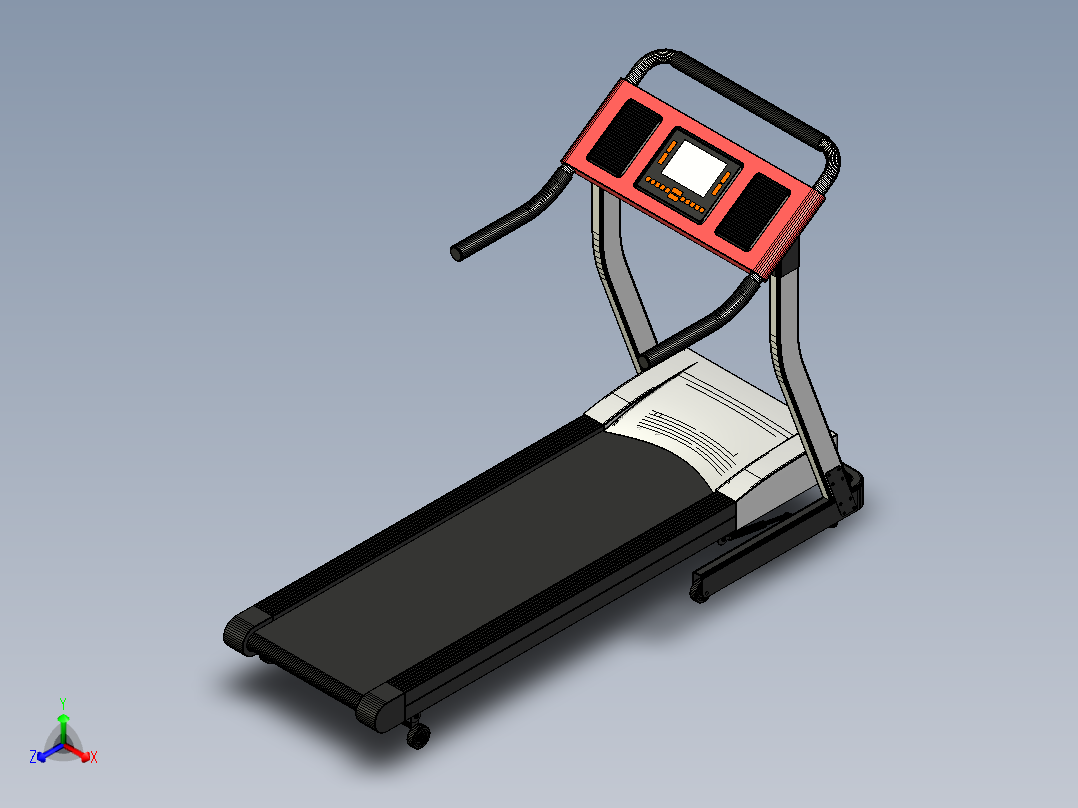 跑步机正等轴测图