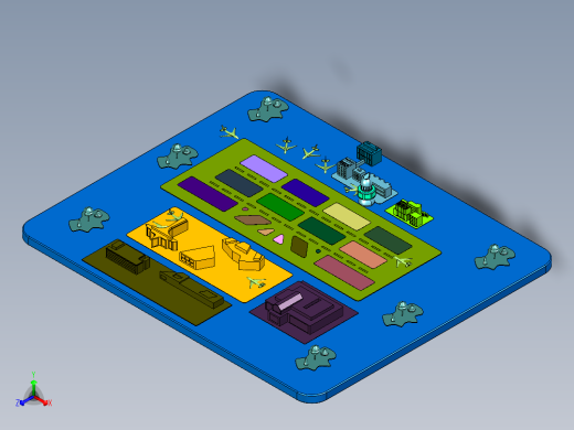飞机模拟停机航模航空机场