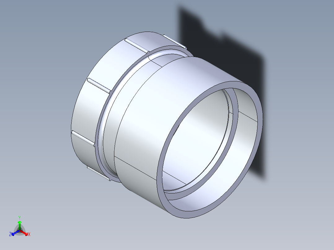 船舶管路系统S21_SeaDrainPLUS_FemaleAdapter-SxFPT_37E268904_4in Sea Drain Plus - Female Thread Adapter- SpgxFPT正等轴测图