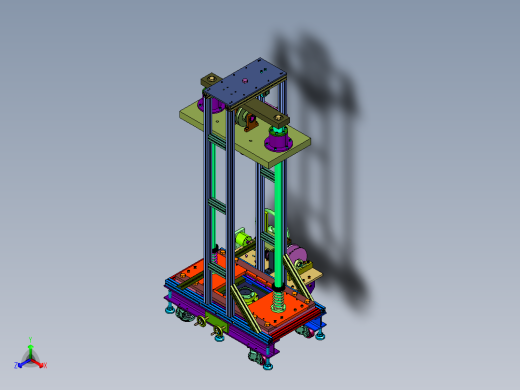 触摸屏落锤检验设备正等轴测缩略图