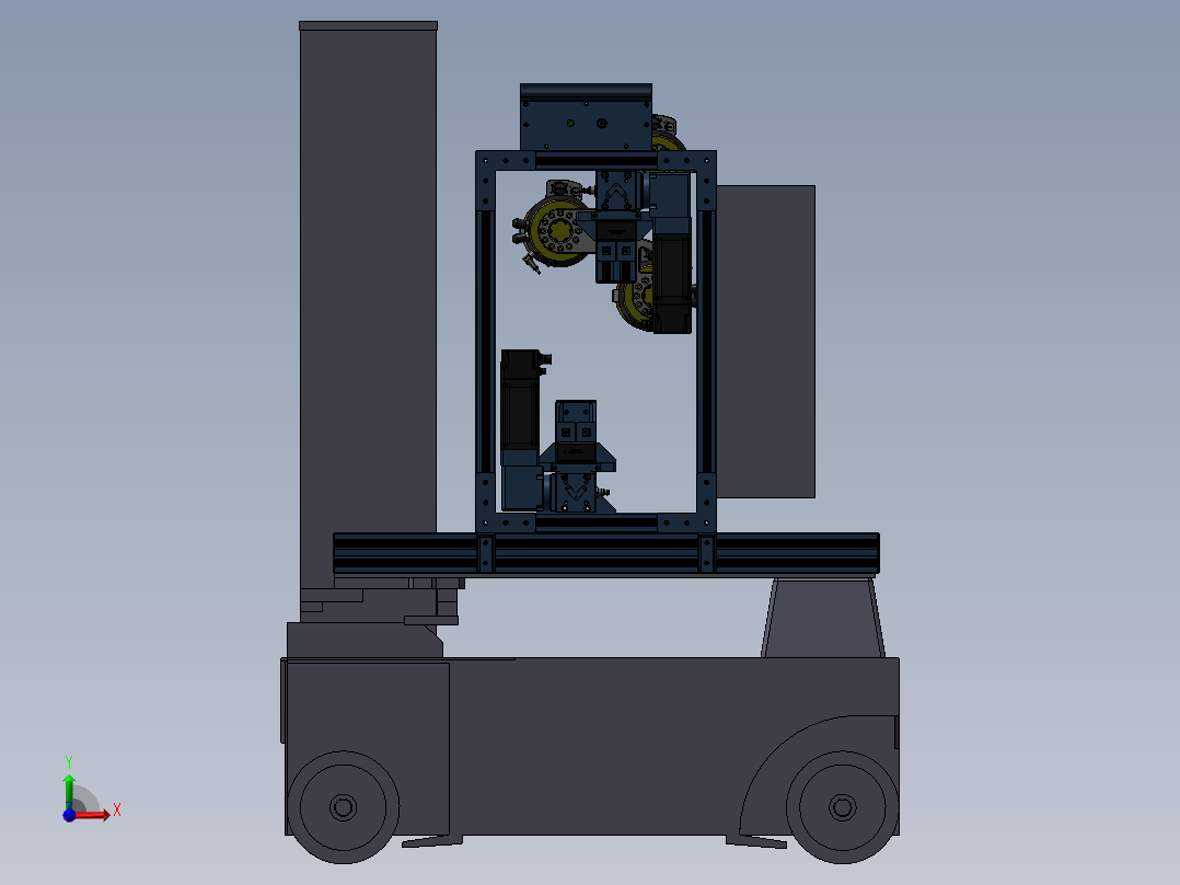 多功能机器人总装配图前视图