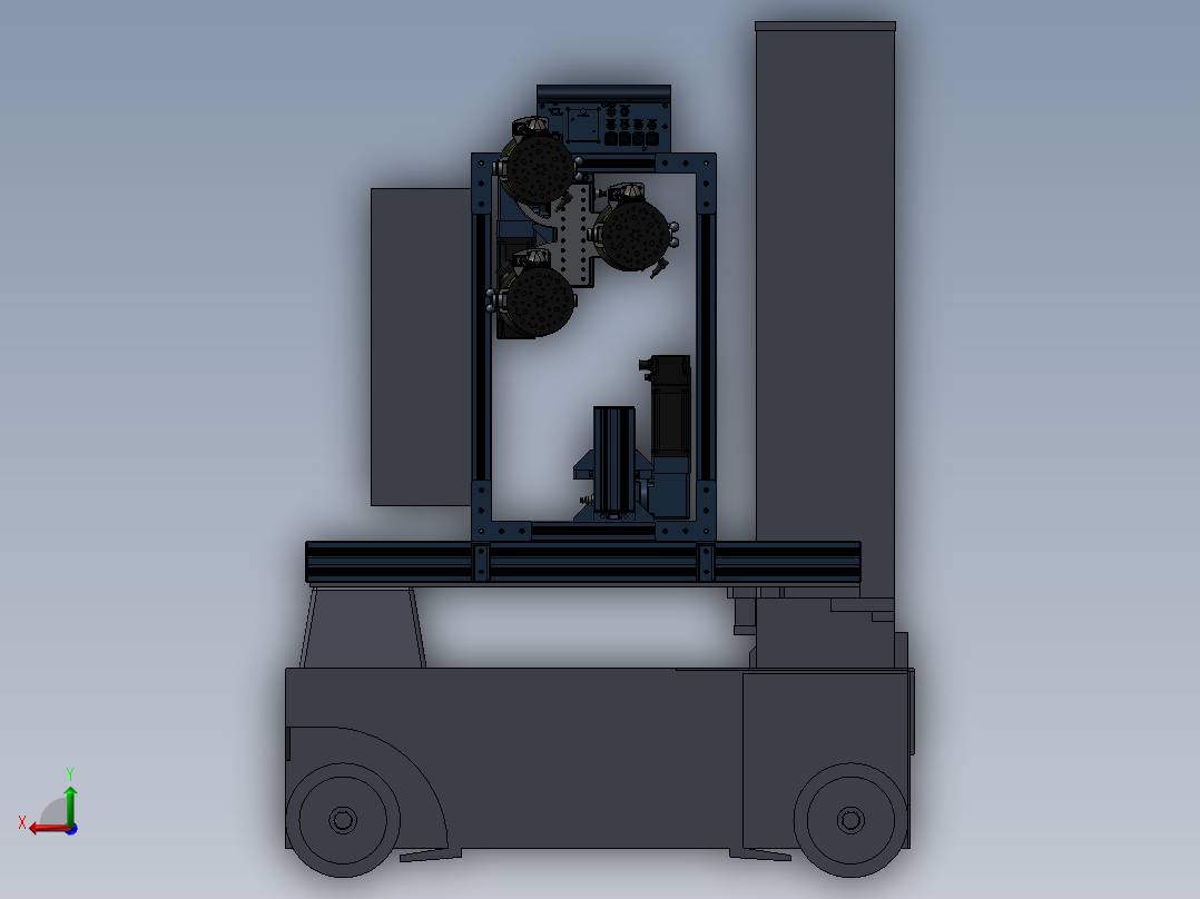 多功能机器人总装配图后视图