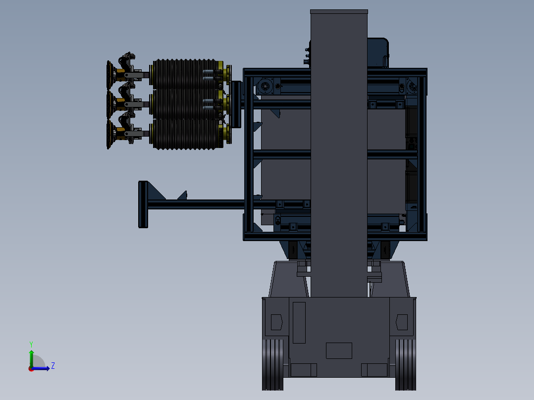 多功能机器人总装配图左视图