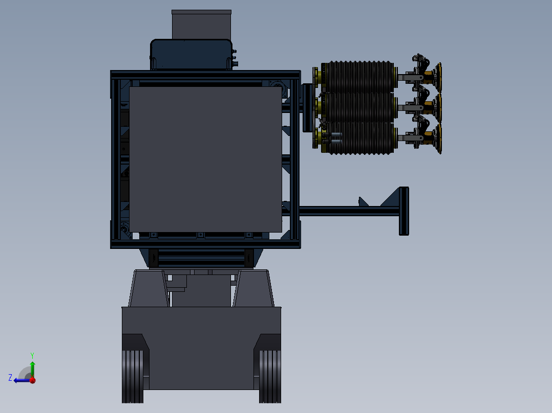 多功能机器人总装配图右视图