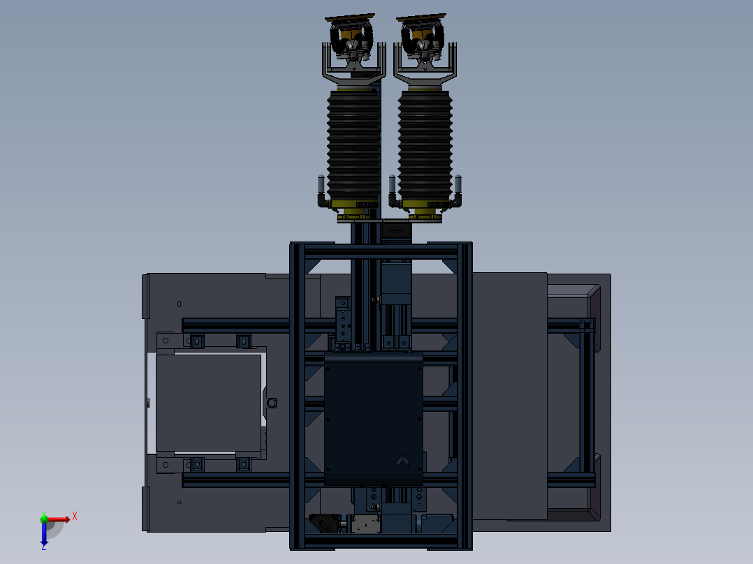 多功能机器人总装配图俯视图