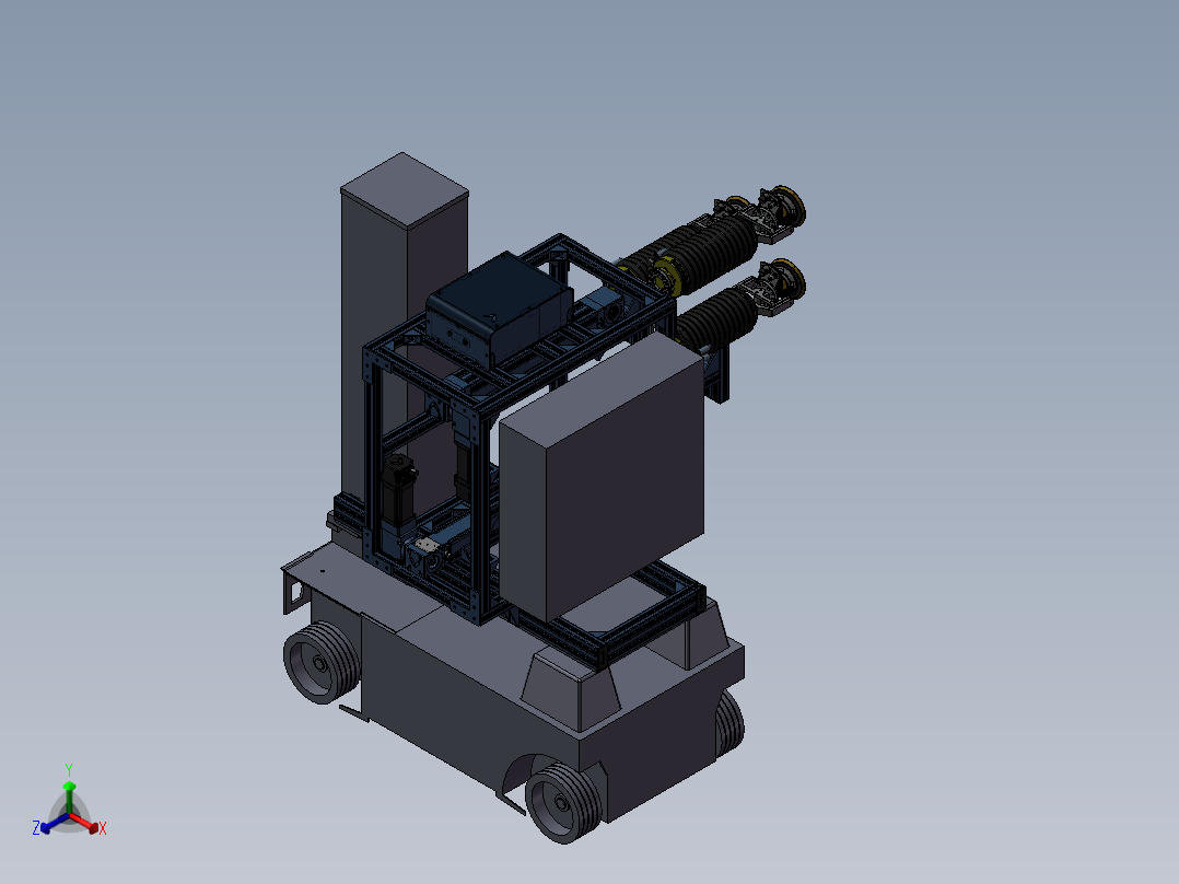 多功能机器人总装配图正等轴测图