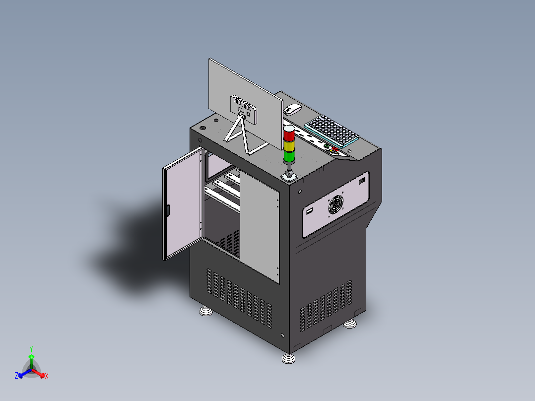 操控台正等轴测图