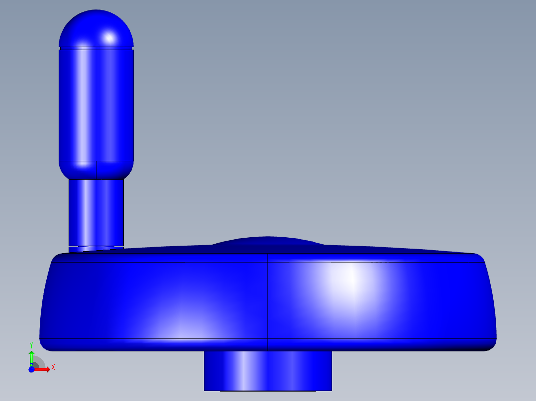 人體工學型二幅手輪ESW+I-3D多系列多零件图纸模型前视图