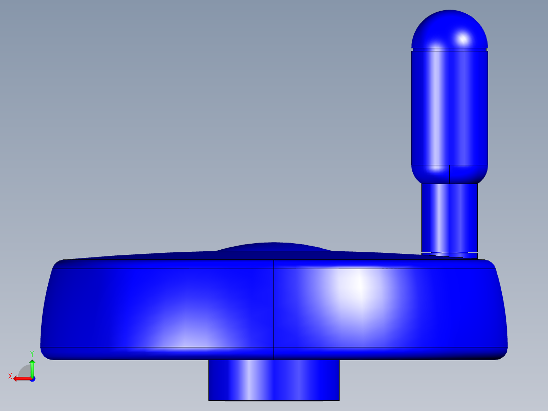 人體工學型二幅手輪ESW+I-3D多系列多零件图纸模型后视图