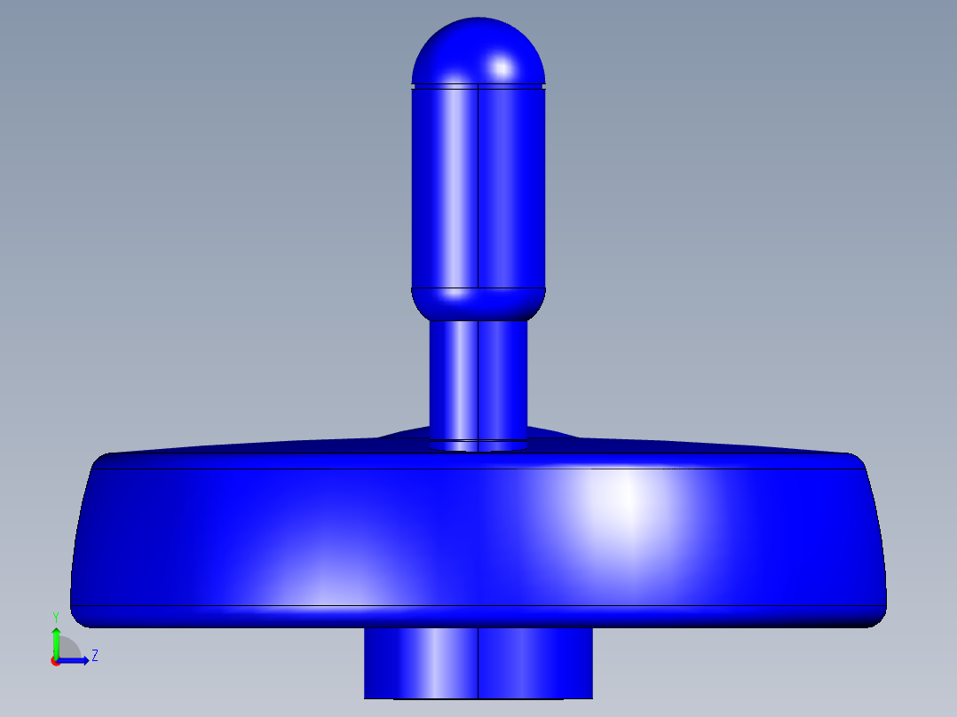 人體工學型二幅手輪ESW+I-3D多系列多零件图纸模型左视图