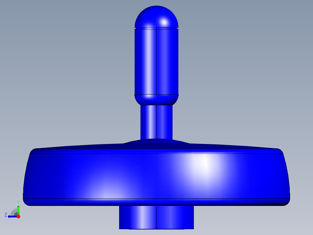 人體工學型二幅手輪ESW+I-3D多系列多零件图纸模型右视图