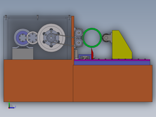 竹材旋切机SW三维图==1323642==300左视缩略图