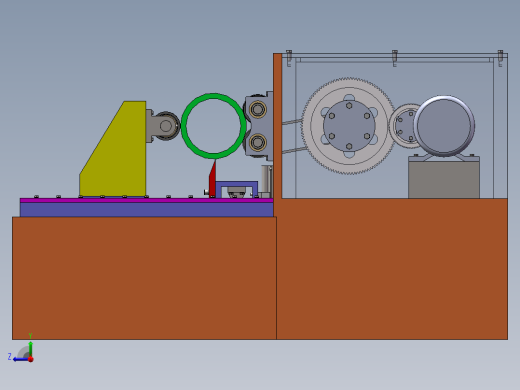 竹材旋切机SW三维图==1323642==300右视缩略图
