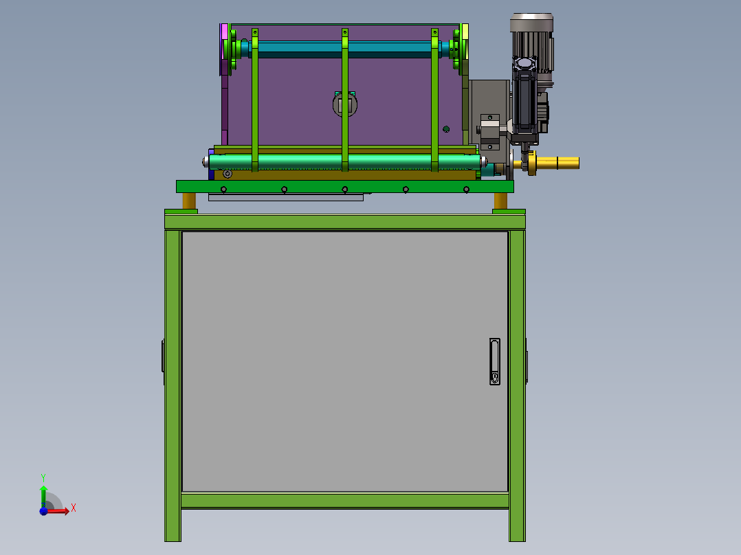 制糖原料搅拌机sw18可编辑前视图