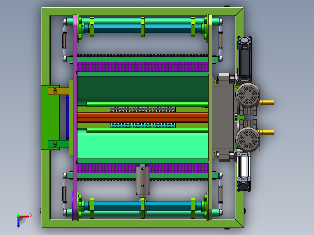 制糖原料搅拌机sw18可编辑俯视图