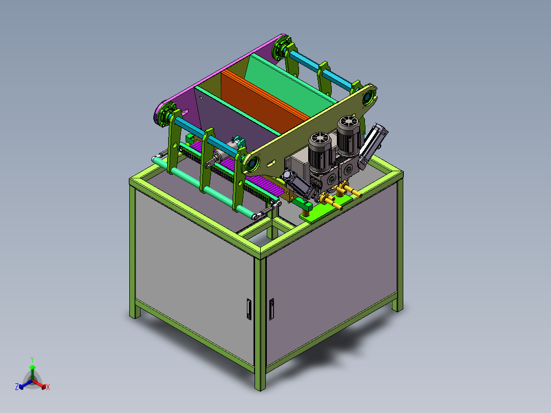 制糖原料搅拌机sw18可编辑正等轴测图