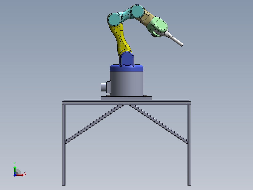 6轴机械臂前视图