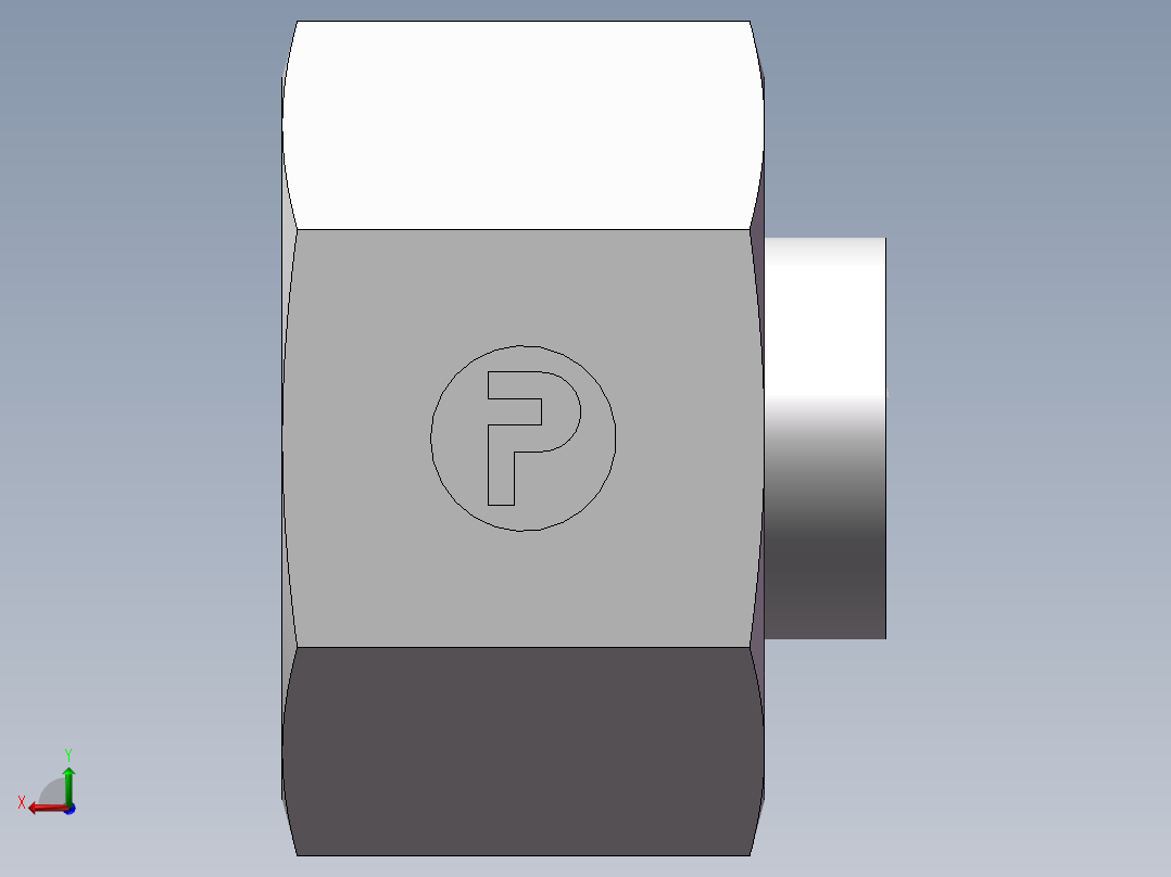 锥孔螺堵、9D-30后视图