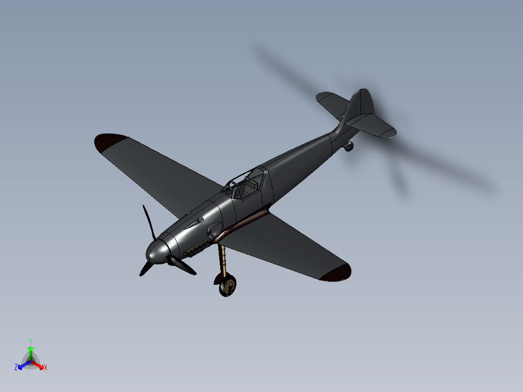 B2003970-Me 109 战斗机主视图