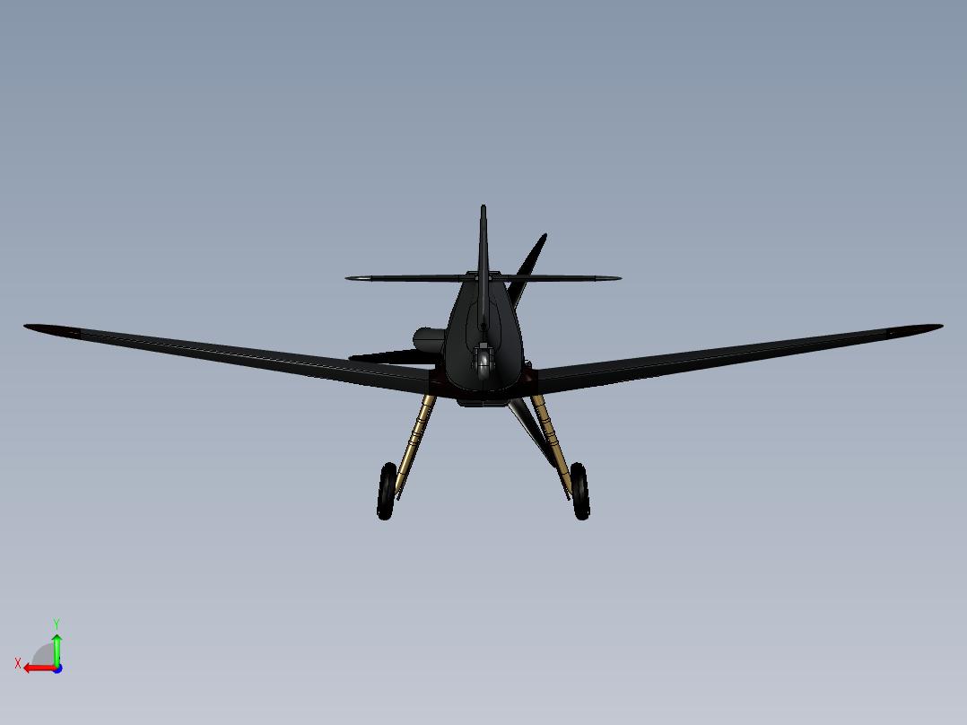 B2003970-Me 109 战斗机后视图