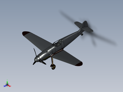 B2003970-Me 109 战斗机正等轴测缩略图