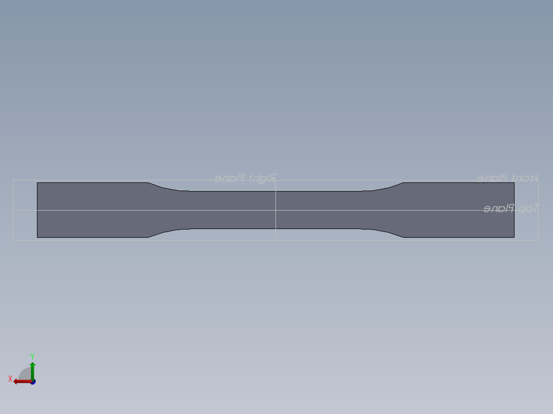 ASTM 测试样本后视图