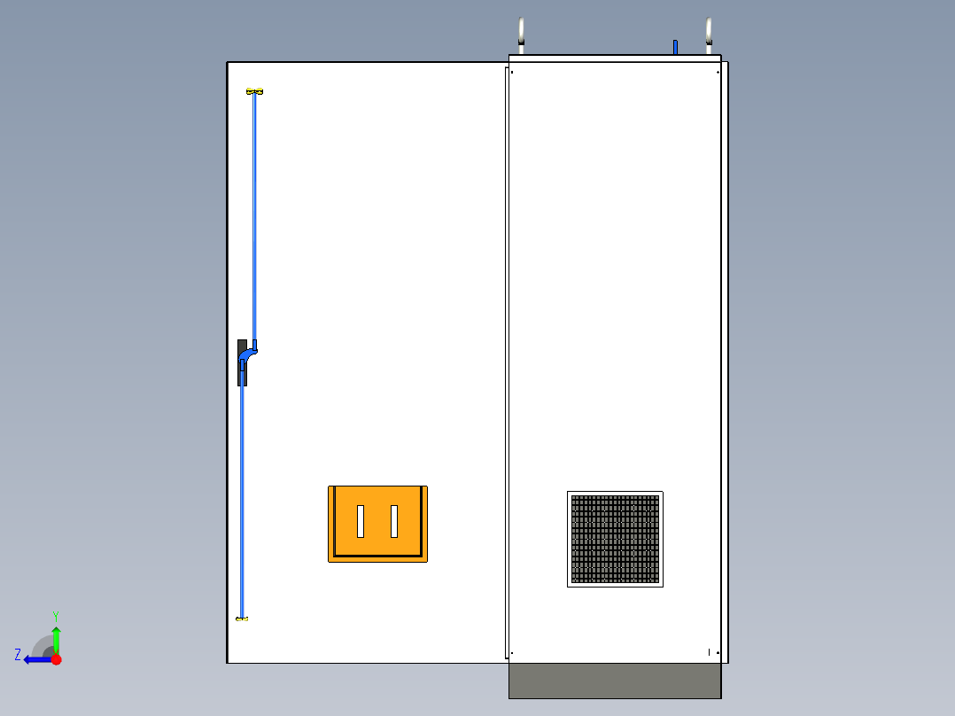 三柜组装万能断路器630A正装变频器控制柜 55325右视图