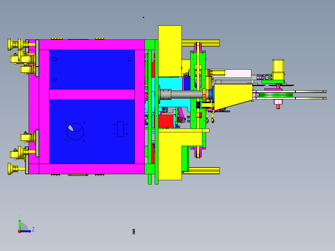 连接器插片检测捆包一体机设备左视图