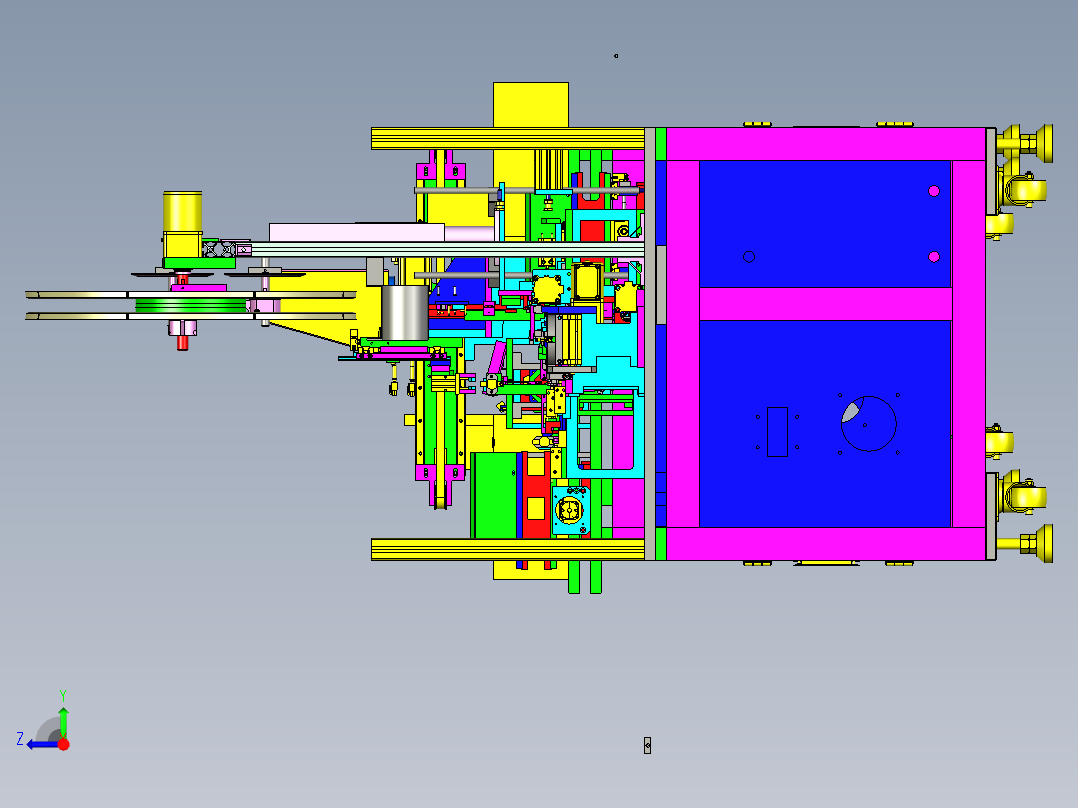 连接器插片检测捆包一体机设备右视图