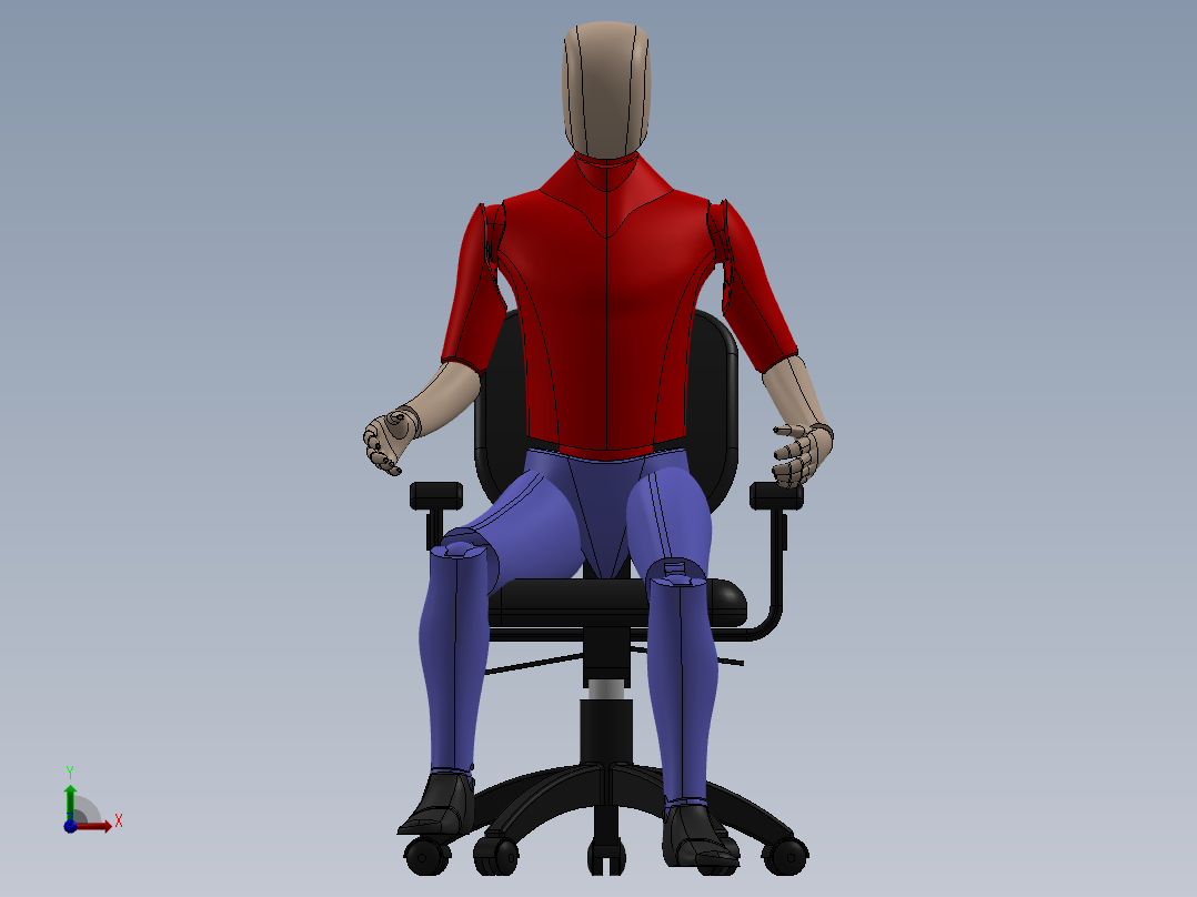 人体模型(47)前视图