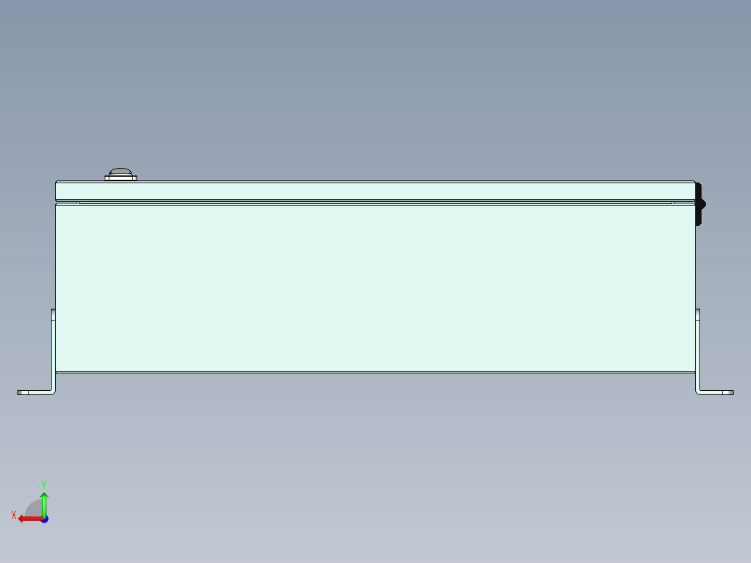 钣金光电箱后视图