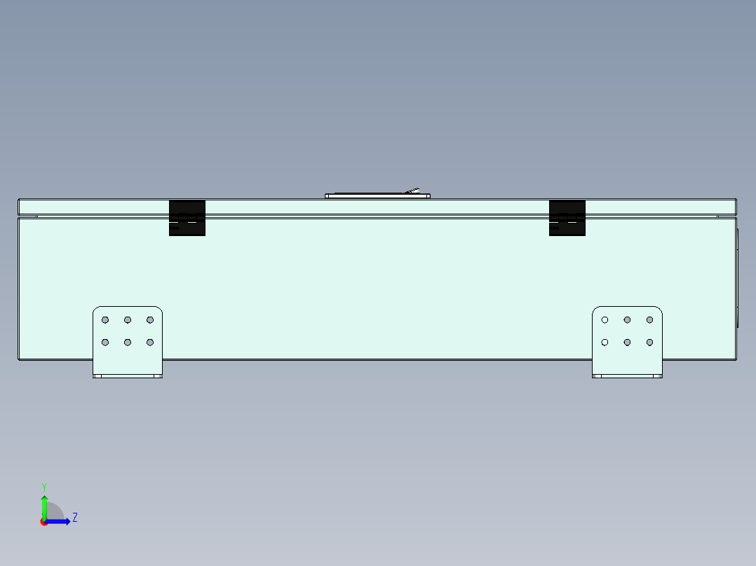 钣金光电箱左视图