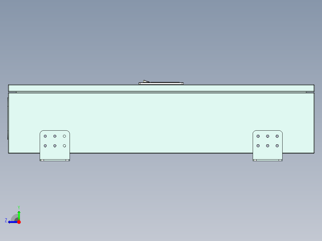 钣金光电箱右视图