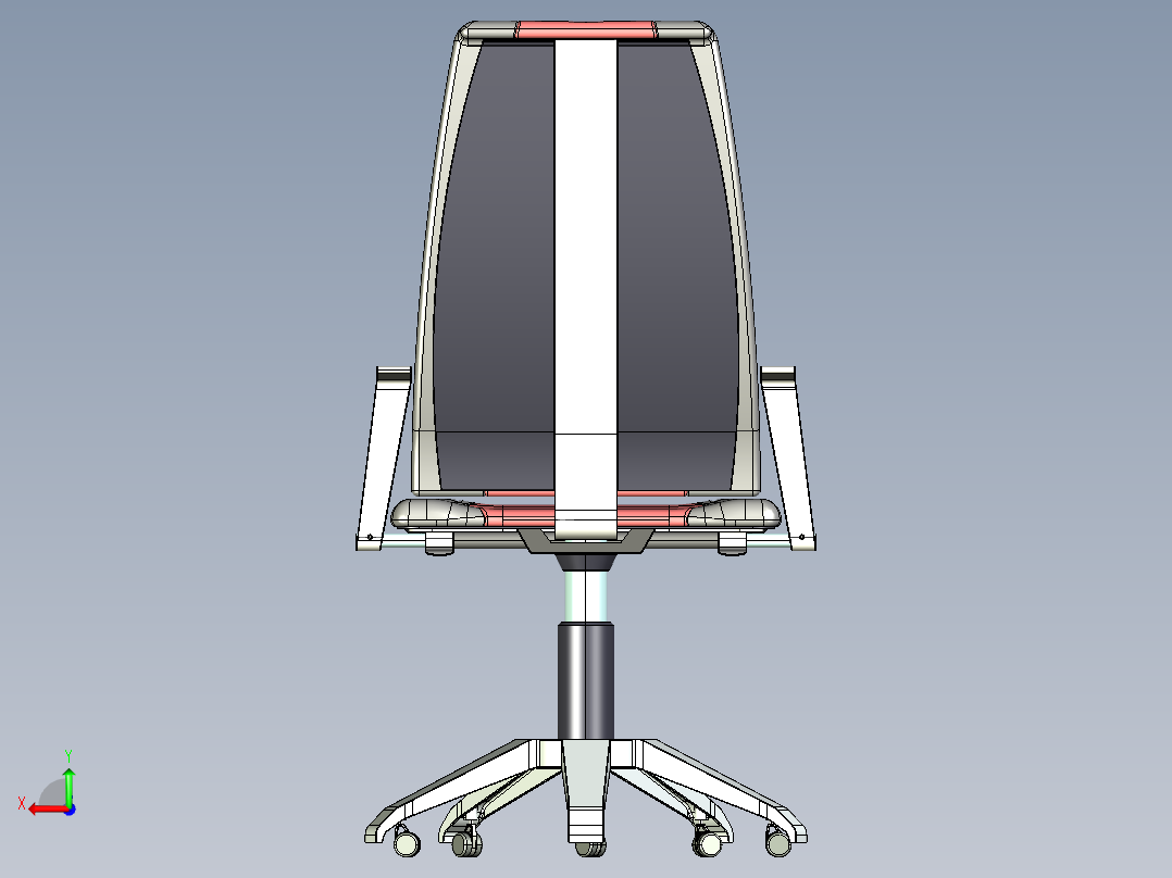 椅子、凳子(33)后视图