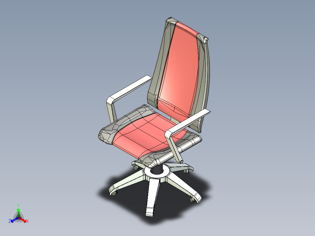 椅子、凳子(33)正等轴测图