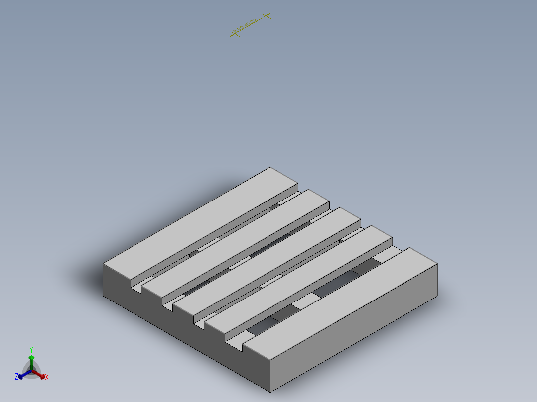 托盘 (2)正等轴测图