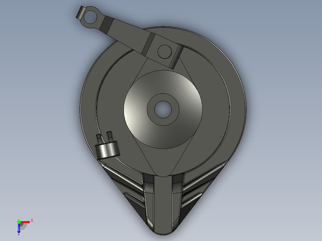 电动车鼓刹制动器-353343-15俯视图