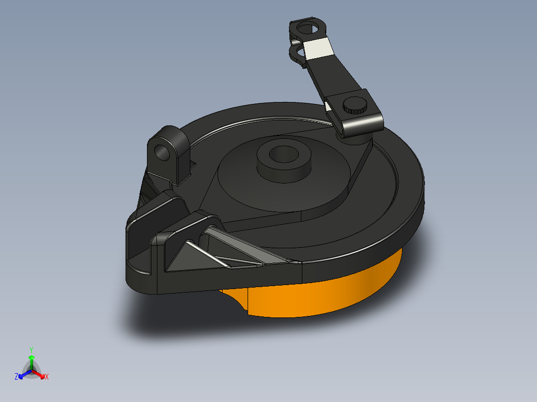 电动车鼓刹制动器-353343-15正等轴测图