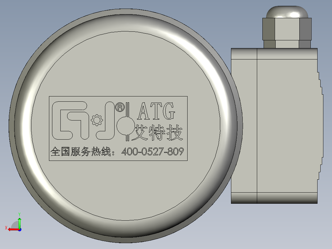 GH卧式附三相单相铝壳刹车缩框型齿轮减速马达GH-18-200W-50-A-G1-LT-HO_电机后视图