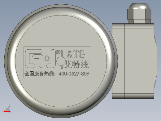 GH卧式附三相单相铝壳刹车缩框型齿轮减速马达GH-18-200W-50-A-G1-LT-HO_电机后视缩略图