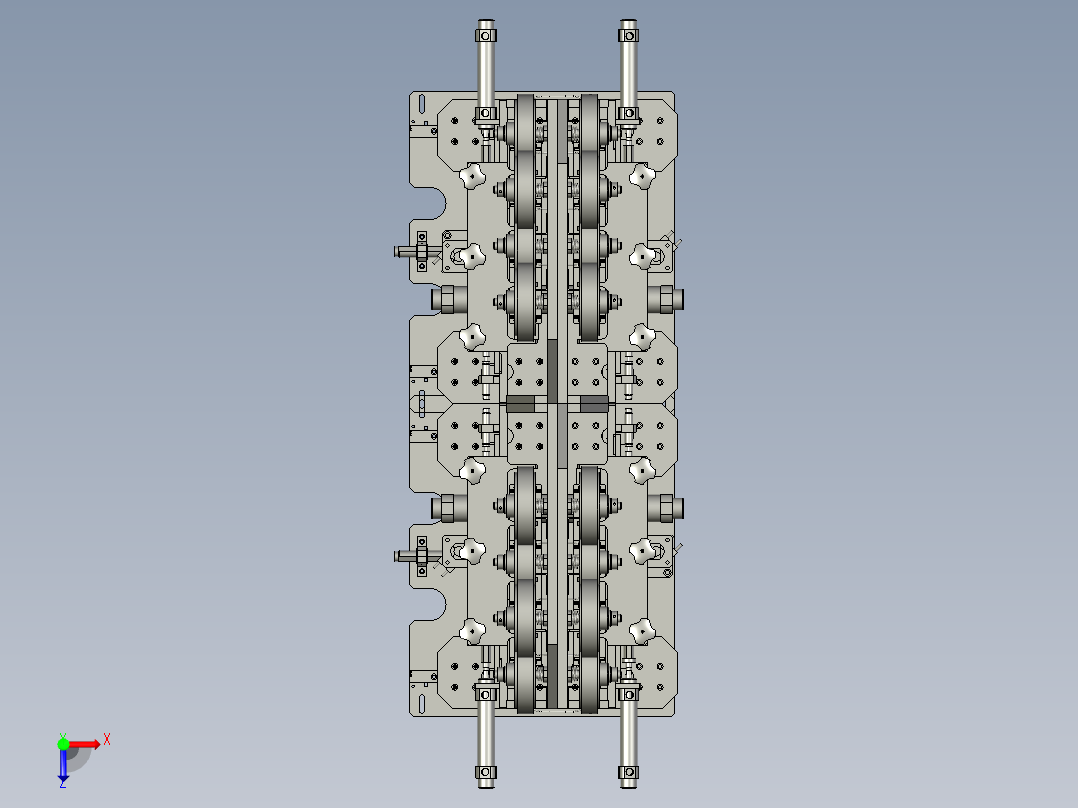 电池标签粘贴位置的装置俯视图