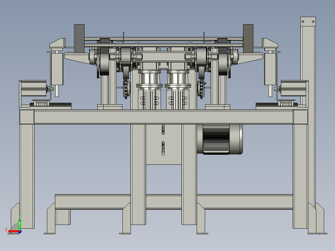 隔条发送机组件后视图