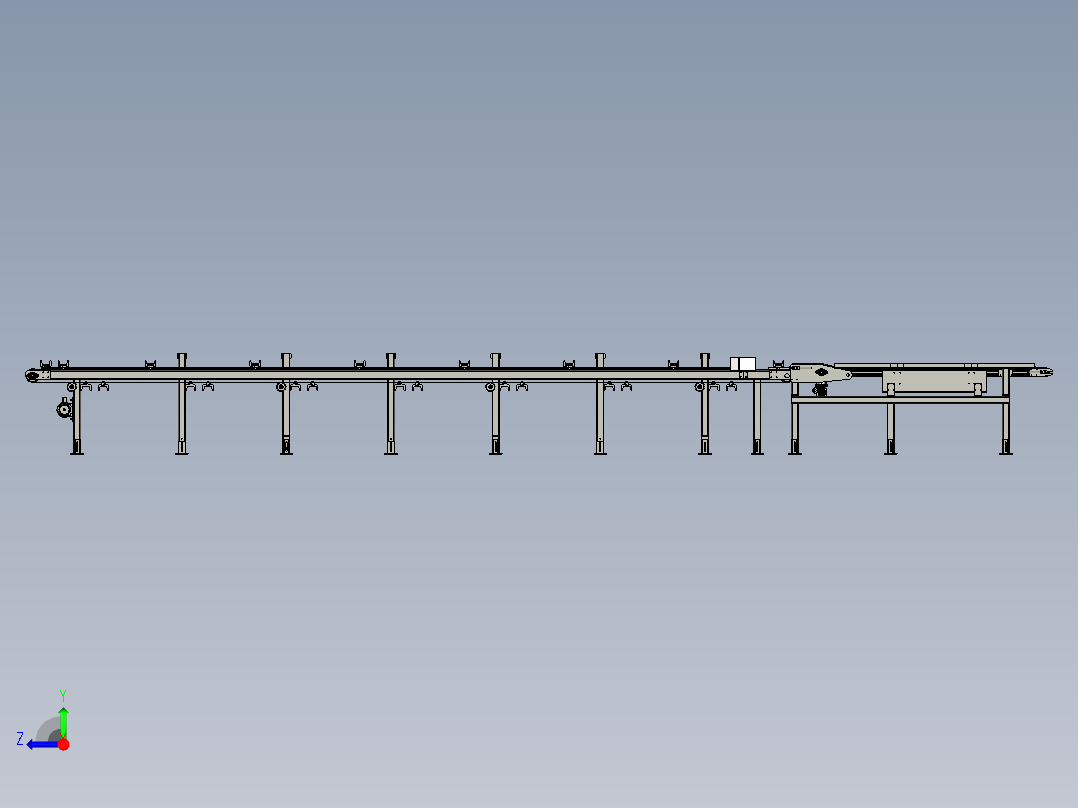 隔条发送机组件右视图